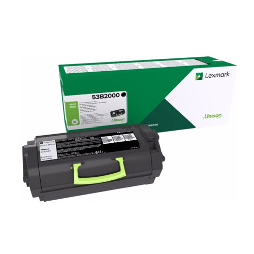 Lexmark 53B2000 black toner (original Lexmark) 53B2000 037734 - 1