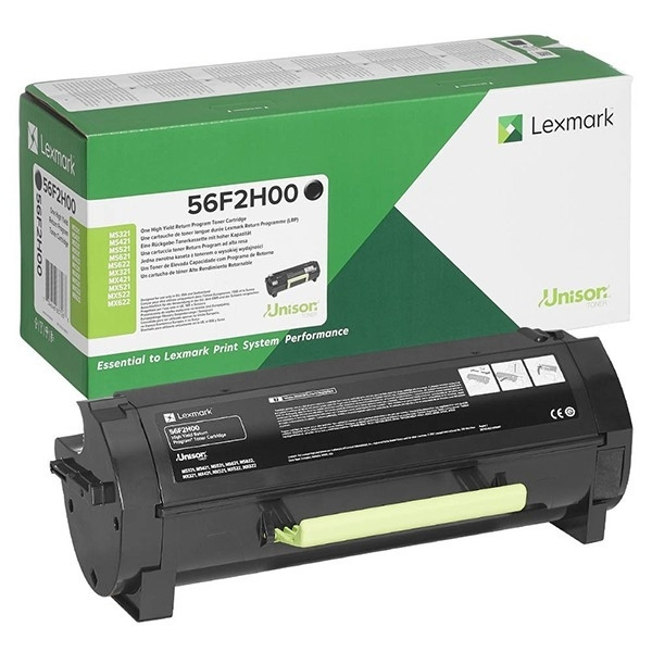 Lexmark 56F2H00 high capacity black toner (original Lexmark) 56F2H00 037846 - 1