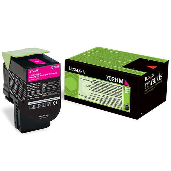 Lexmark 702HM (70C2HM0) high capacity magenta toner (original Lexmark) 70C2HM0 037250 - 1