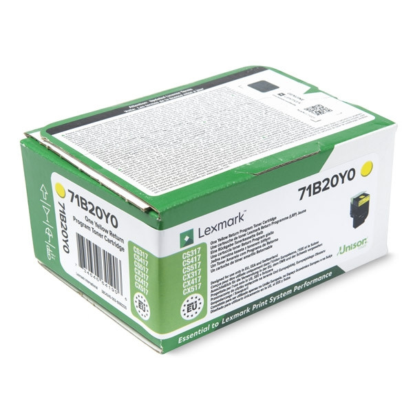 Lexmark 71B20Y0 yellow toner (original Lexmark) 71B20Y0 037746 - 1