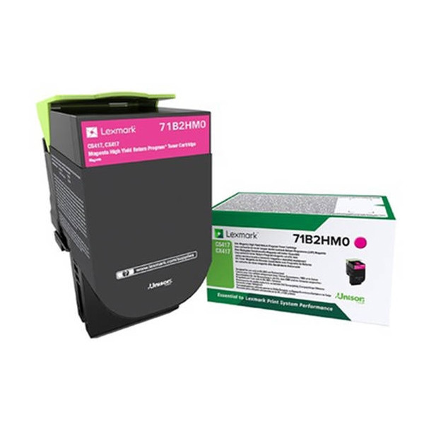 Lexmark 71B2HM0 high capacity magenta toner (original Lexmark) 71B2HM0 037752 - 1