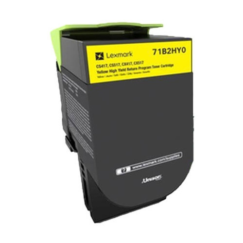 Lexmark 71B2HY0 high capacity yellow toner (original Lexmark) 71B2HY0 037754 - 1