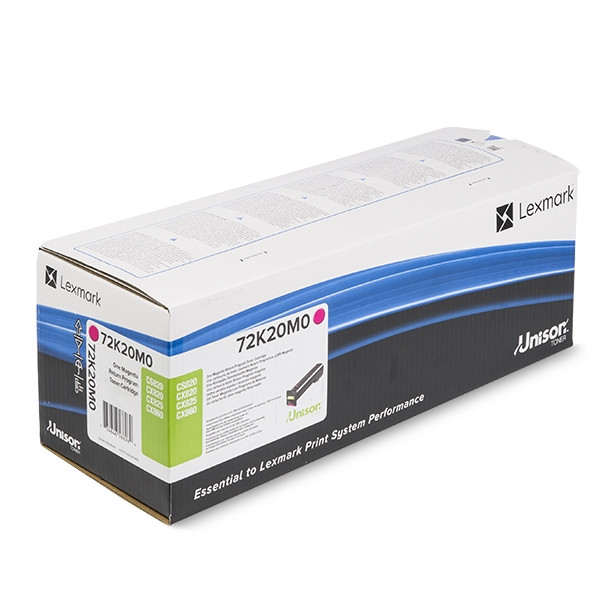 Lexmark 72K20M0 magenta toner (original Lexmark) 72K20M0 037634 - 1