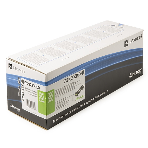 Lexmark 72K2XK0 high capacity black toner (original Lexmark) 72K2XK0 037638 - 1