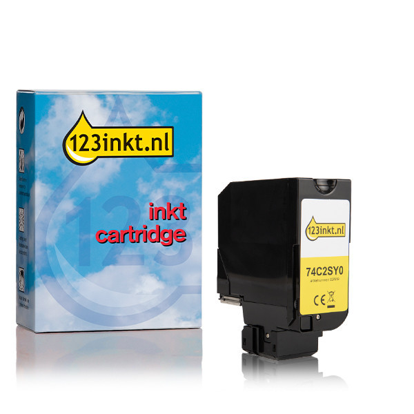 Lexmark 74C20Y0 yellow toner (123ink version) 74C20Y0C 037611 - 1