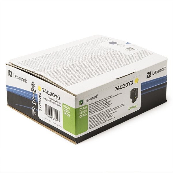 Lexmark 74C20Y0 yellow toner (original Lexmark) 74C20Y0 037610 - 1