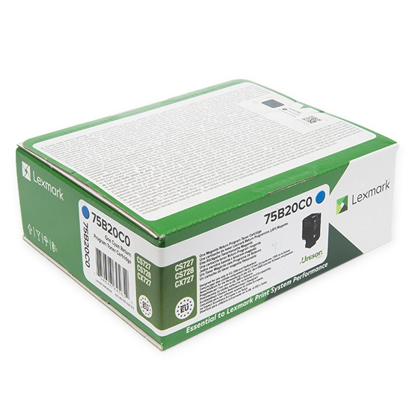 Lexmark 75B20C0 cyan toner (original Lexmark) 75B20C0 037760 - 1