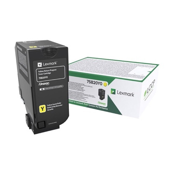 Lexmark 75B20Y0 yellow toner (original Lexmark) 75B20Y0 037764 - 1