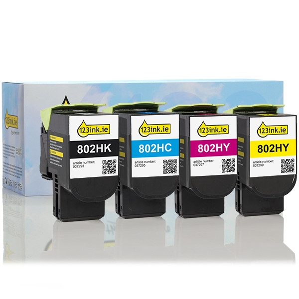 Lexmark 802H toner 4-pack (123ink version)  130284 - 1