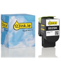 Lexmark 802SK (80C2SK0) black toner (123ink version) 80C2SK0C 037285