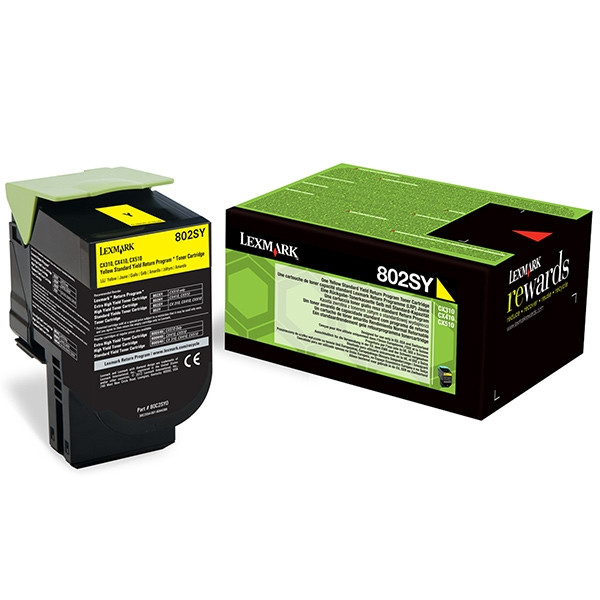 Lexmark 802SY (80C2SY0) yellow toner (original Lexmark) 80C2SY0 037290 - 1