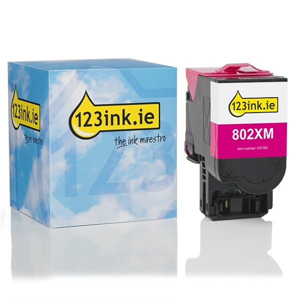 Lexmark 802XM (80C2XM0) extra high capacity magenta toner (123ink version) 80C2XM0C 037305 - 1