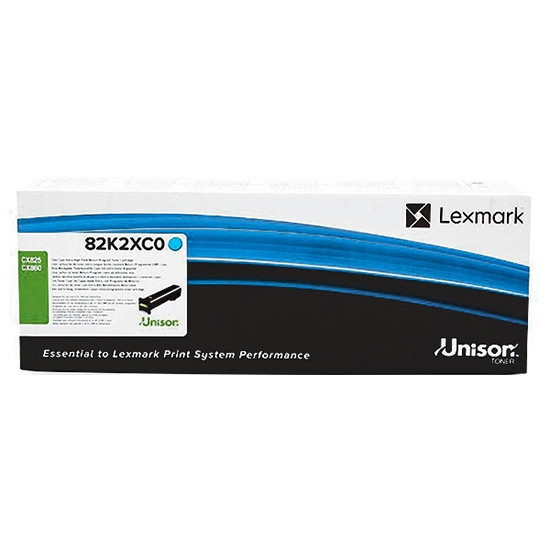 Lexmark 82K2XC0 cyan extra high capacity toner (original Lexmark) 82K2XC0 037652 - 1