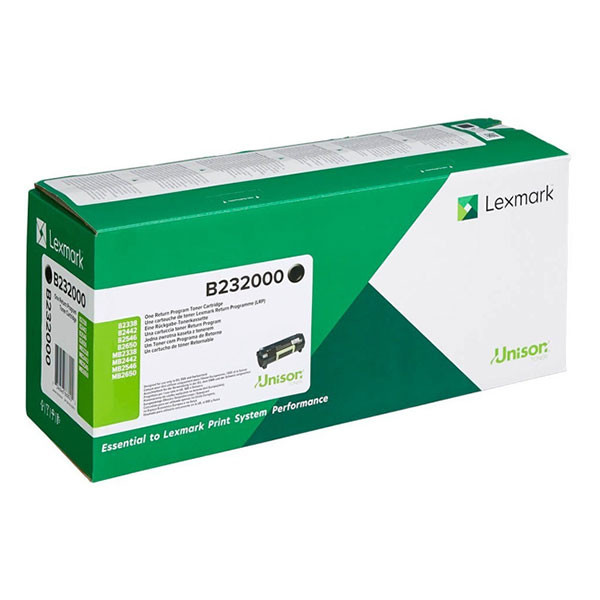 Lexmark B232000 black toner (original Lexmark) B232000 037910 - 1