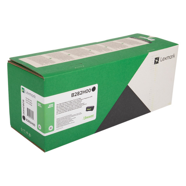 Lexmark B282H00 high capacity black toner (original) B282H00 034996 - 1