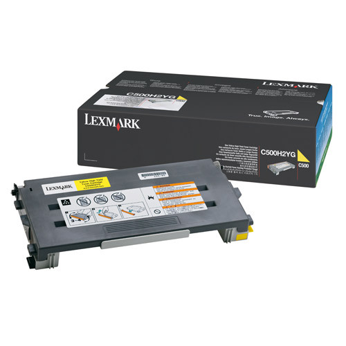 Lexmark C500H2YG high capacity yellow toner (original) C500H2YG 034810 - 1