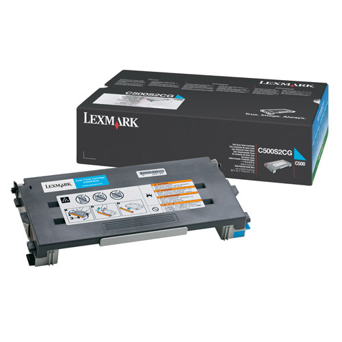 Lexmark C500S2CG cyan toner (original) C500S2CG 034780 - 1