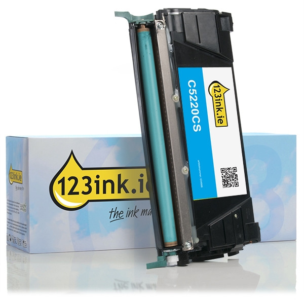 Lexmark C5220CS cyan toner (123ink version) C5220CSC 034666 - 1