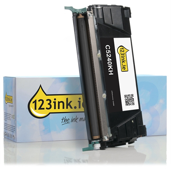 Lexmark C5240KH high capacity black toner (123ink version) C5240KHC 034686 - 1