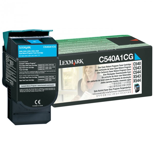 Lexmark C540A1CG cyan toner (original) C540A1CG 037026 - 1