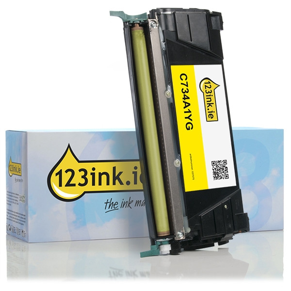 Lexmark C734A1YG yellow toner (123ink version) C734A1YGC 037075 - 1