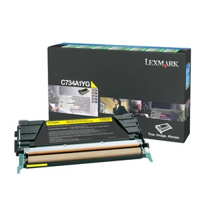 Lexmark C734A1YG yellow toner (original Lexmark) C734A1YG 037074 - 1