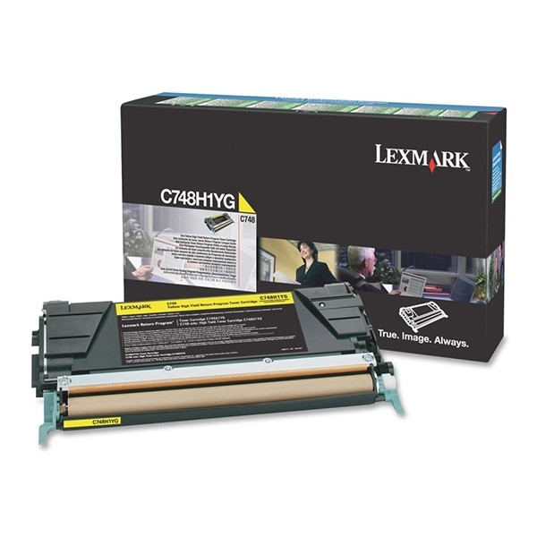 Lexmark C748H1YG high capacity yellow toner (original Lexmark) C748H1YG 037206 - 1