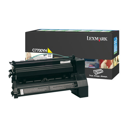 Lexmark C7700YH high capacity yellow toner (original) C7700YH 034885 - 1