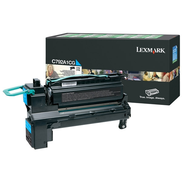 Lexmark C792A1CG cyan toner (original Lexmark) C792A1CG 037148 - 1