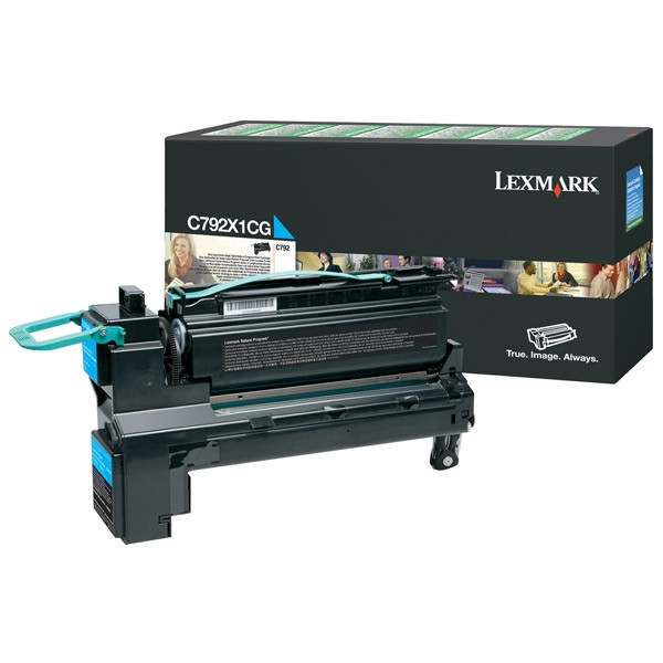 Lexmark C792X1CG high capacity cyan toner (original Lexmark) C792X1CG 037156 - 1