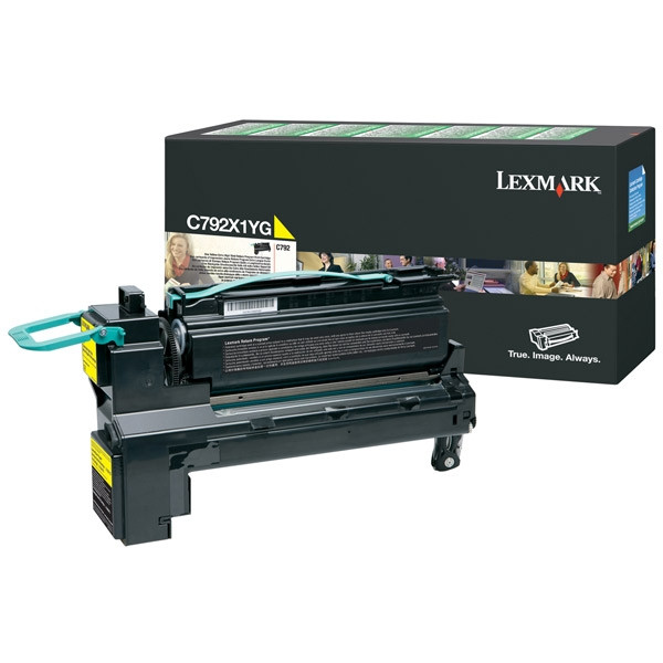 Lexmark C792X1YG high capacity yellow toner (original Lexmark) C792X1YG 037160 - 1