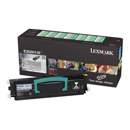 Lexmark E352H11E black toner (original Lexmark) E352H11E 034895 - 1