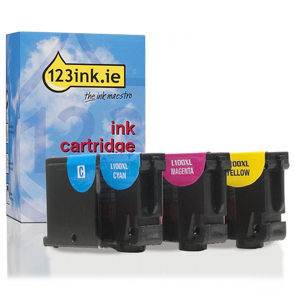 Lexmark Nr.100XL 14N0850 (#100XL) C/M/Y 3-pack (123ink version) 14N0850C 040437 - 1