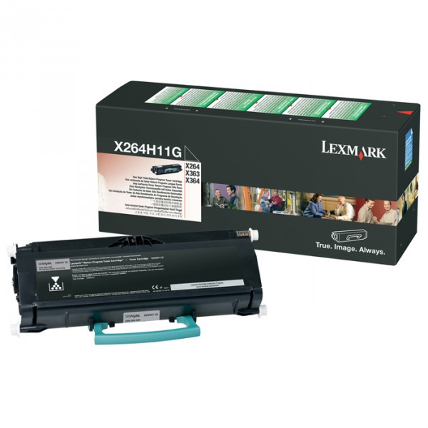 Lexmark X264H11G high capacity black toner (original Lexmark) X264H11G 037060 - 1