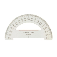 Linex protractor 100 mm 180 degrees transparent 100413011 224519