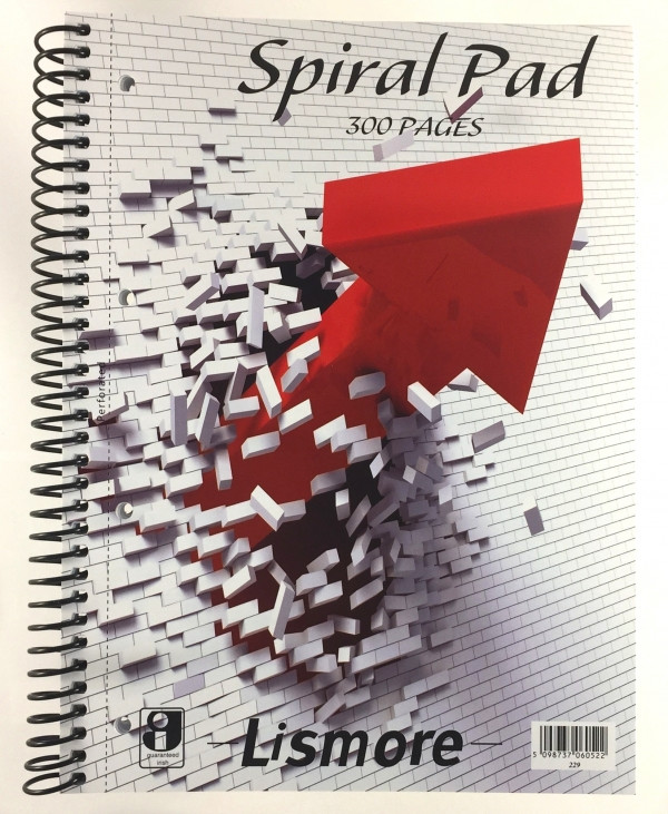 Lismore A4 spiral refill pad, 300 sheets (229)  246186 - 1