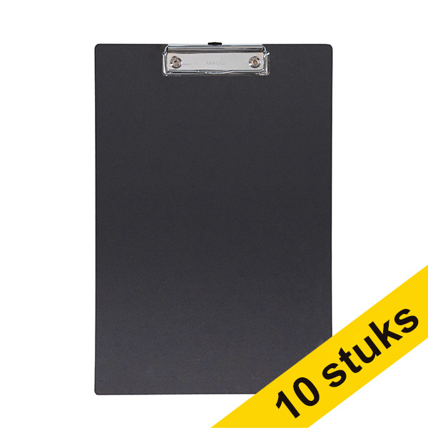 Maul MAULbalance black A4 portrait clipboard (10-pack)  424879 - 1