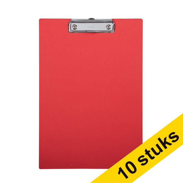 Maul MAULbalance red A4 portrait clipboard (10-pack)  424876 - 1