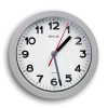 Maul MAULstep grey plastic wall clock with white dial (Ø 20cm)