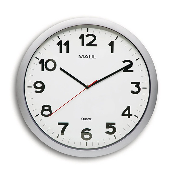 Maul MAULstep grey plastic wall clock with white dial (Ø 40cm) 9054195 402499 - 1