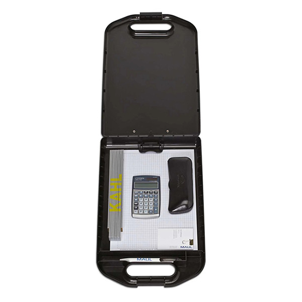 Maul black A4 portrait clipboard with large storage compartment 2349590 402170 - 4