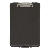 Maul black A4 portrait clipboard with small storage compartment 2349090 402169