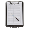 Maul black A4 portrait clipboard with small storage compartment 2349090 402169 - 2