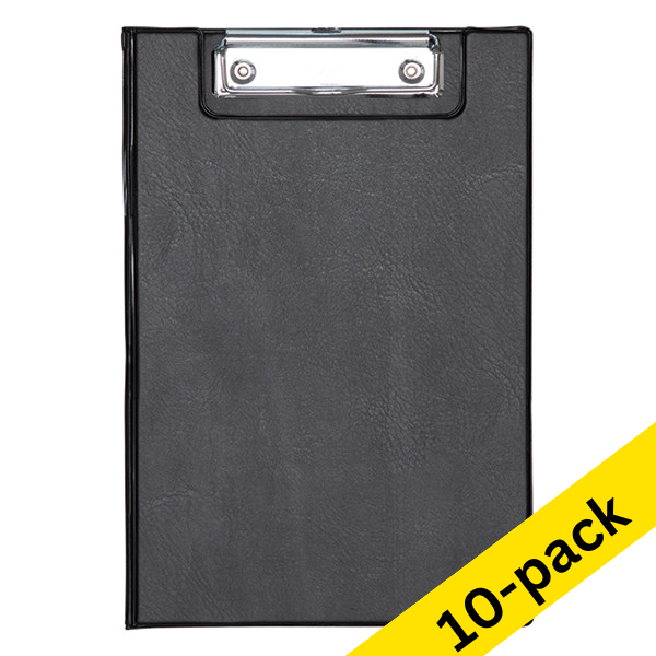 Maul black A5 portrait clipboard with insert (10-pack)  424881 - 1