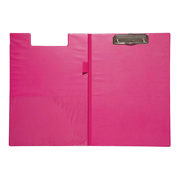 Maul pink A4 portrait clipboard with cover 2339222 402357 - 1