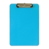 Maul transparent neon blue A4 portrait clipboard