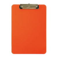 5 x Maul transparent neon orange A4 portrait clipboard