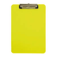 Maul transparent neon yellow A4 portrait clipboard (5-pack)