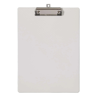 Maul white A4 flexible portrait clipboard with cover 2361002 402358