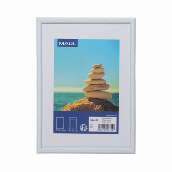 Maul white plastic photo frame, 13cm x 18cm 1934802 424853 - 1